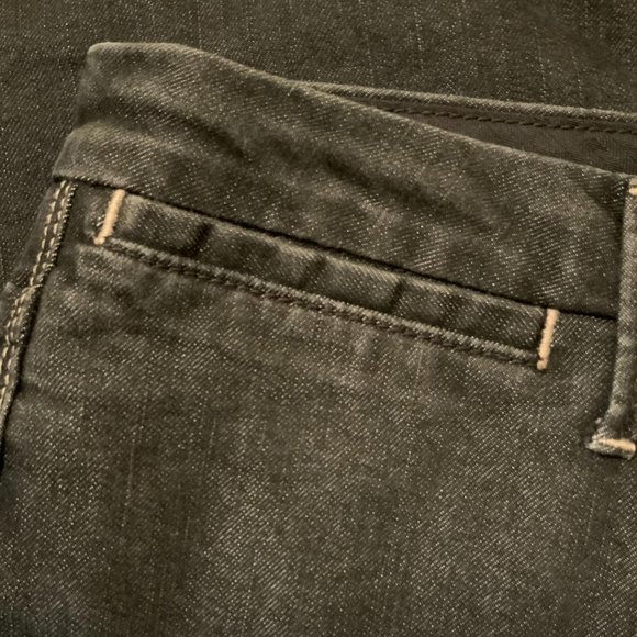 Banana Republic Wide At Waist Adjustable Pocket Button Zip Women 10 R Black - Picture 4 of 9